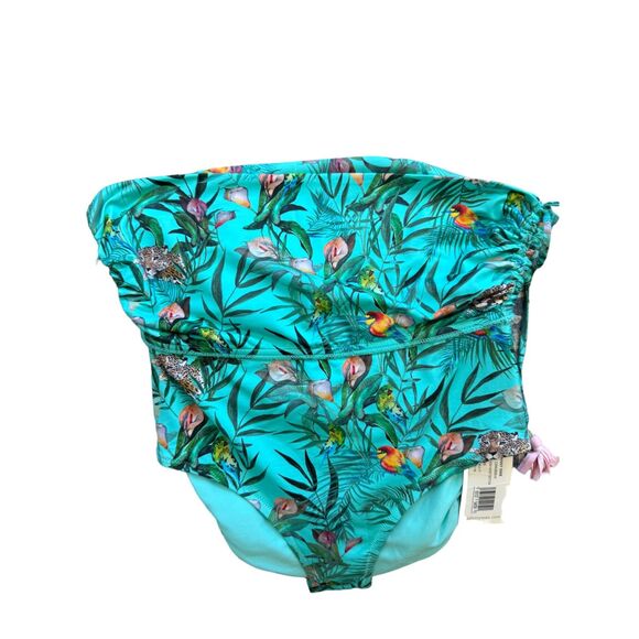 JOHNNY WAS Taina High Waist Bottom swim bikini in jungle animal print - Picture 7 of 12